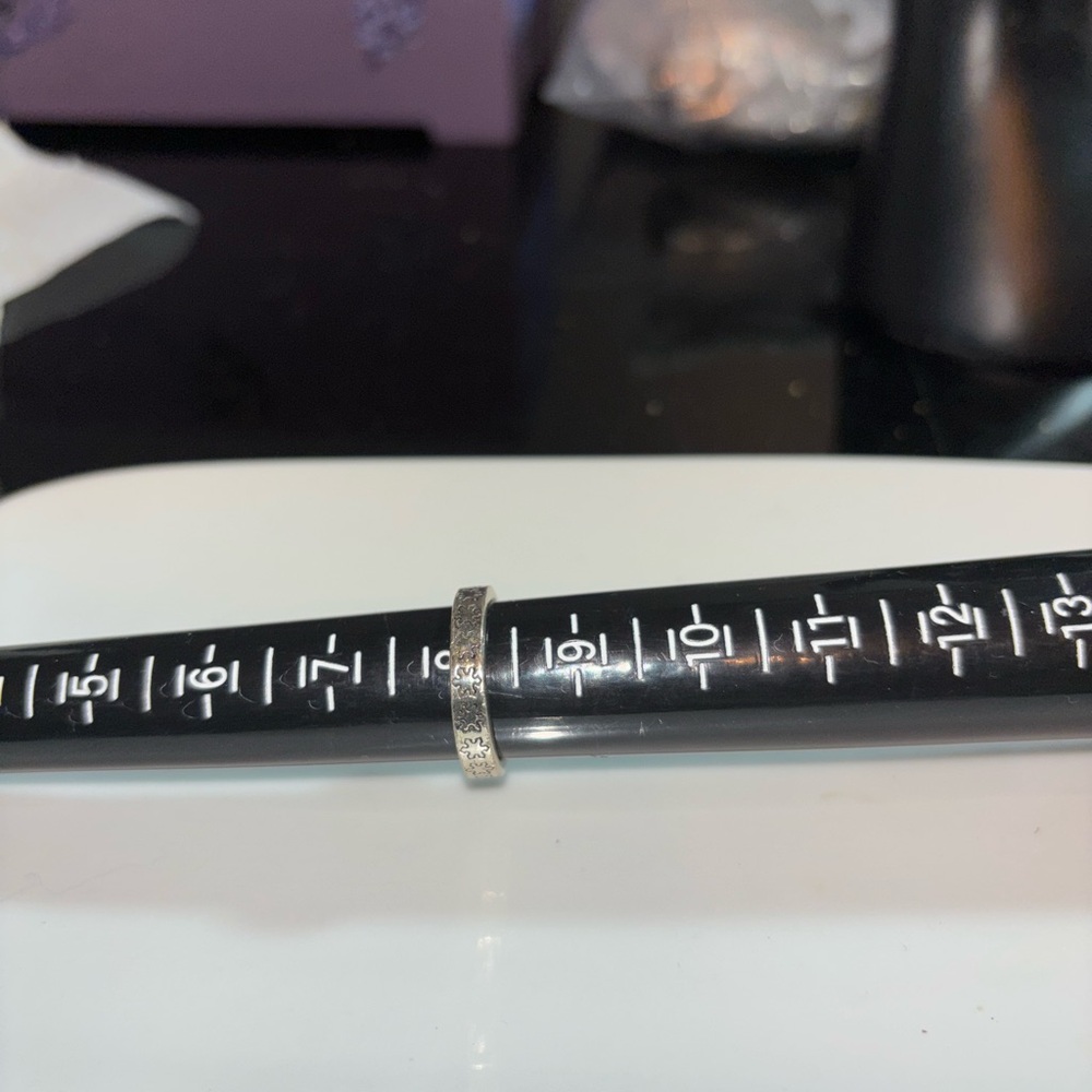 Sterling Silver “C Stack” Signed Ring With Little… - image 6